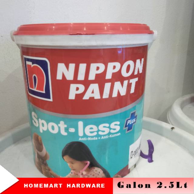 Cat Tembok Anti Noda - Bakteri 2.5Lt CCM | Spotless Plus Nippon Paint