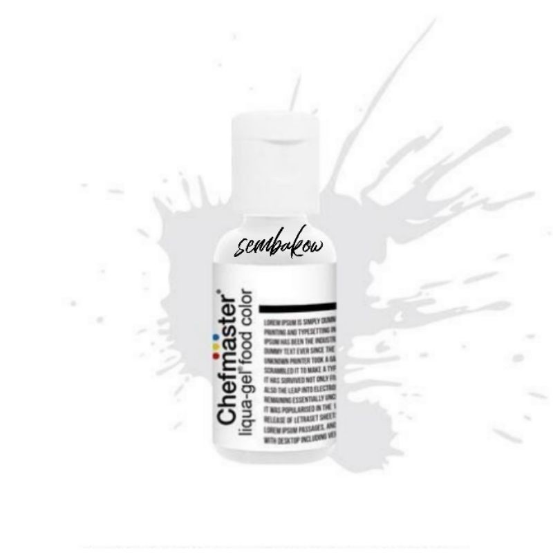 Chefmaster White Food Coloring 20gr Pewarna Makanan