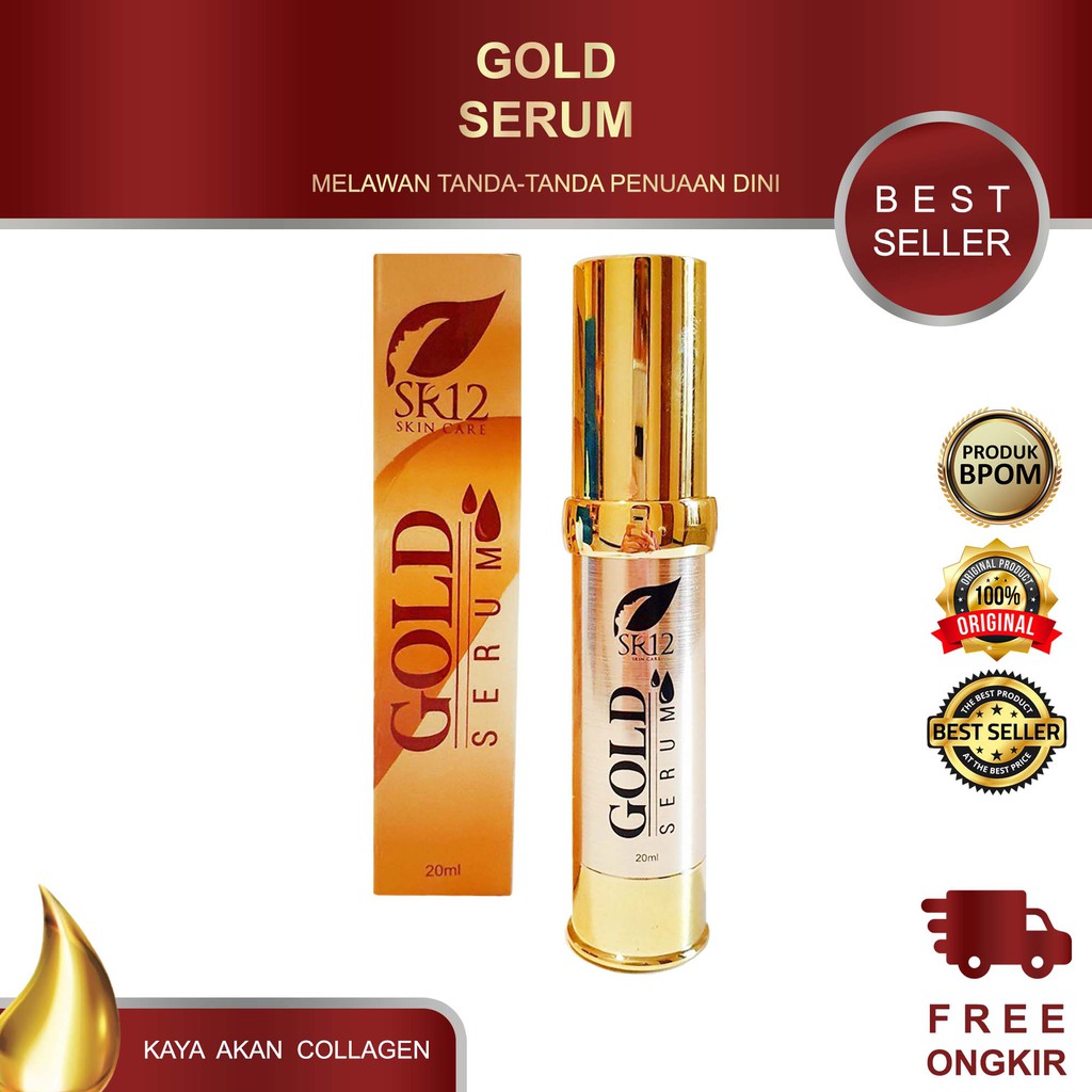 GOLD SERUM SR12 / SERUM COLLAGEN PENCERAH WAJAH