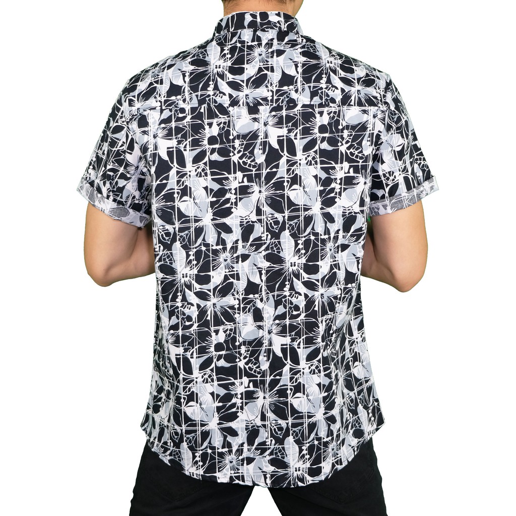 AMSPRO kemeja pria / kemeja casual / kemeja motif / kemeja printing / kemeja kerja Pd-39