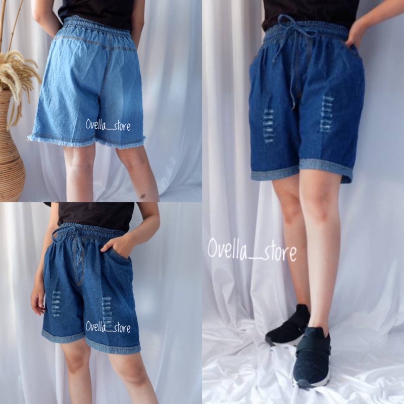 HOTPANTS JEANS/CELANA PENDEK JEANS WANITA ALL SIZE