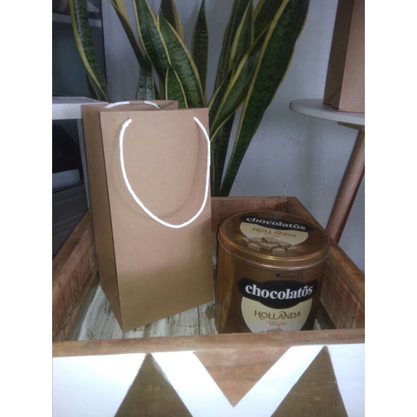 

paperbag/tas kertas coklat craft ukuran 15x14x30cm tebal