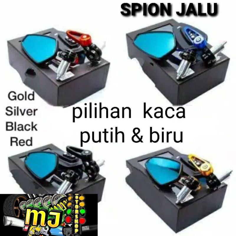 SPION JALU OVAL WARNA KOMPLIT BISA UNTUK SEMUA MOTOR PEMASANGAN PNP