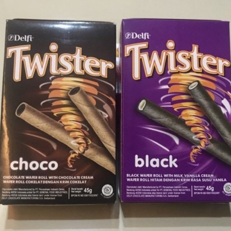 

DELFI TWISTER 45GR TWISTER BOX COKLAT/BLACK