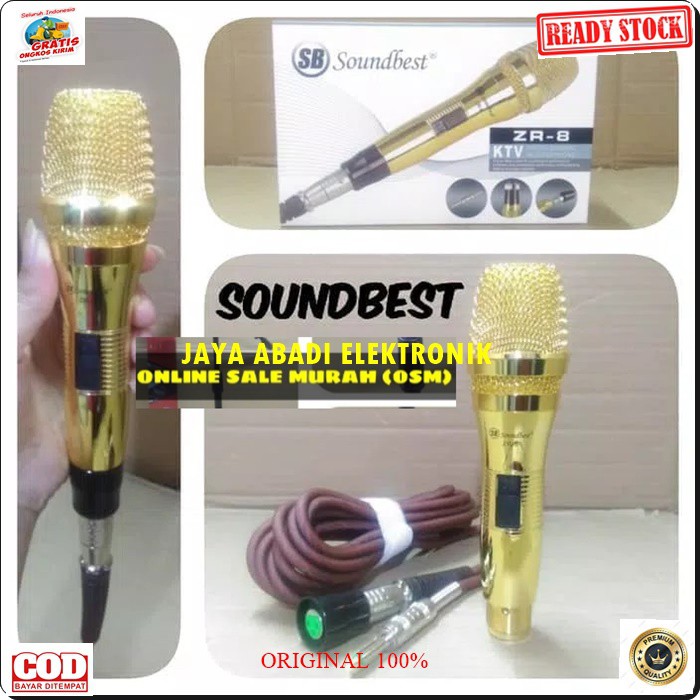 G79 SOUNDBEST MIK KABEL DYNAMIC LEGENDARY KARAOKE VOCAL MUSIK MIKROPHONE AUDIO SOUND SYSTEM PENGERAS SUARA PRO PROFESIONAL MIKROPHONE LEGENDARIS GOLDEN TERBUAT DARI BESI METAL BISA DIGUNAKAN SEGALA JENIS AUDIO TANPA MENGGUNAKAN BATRAI