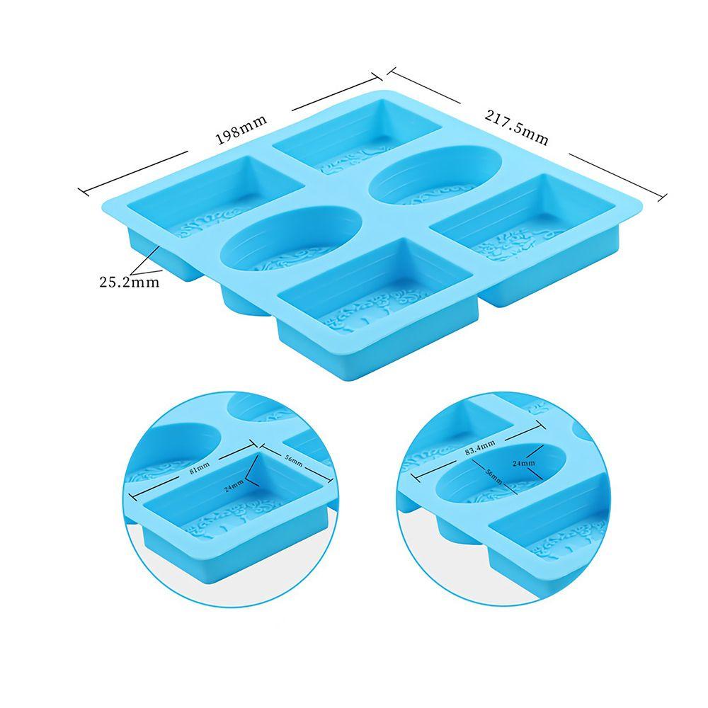 Preva Silicone Soap Mold Making Supplies 6rongga Perlengkapan Sabun Kerajinan Tangan DIY