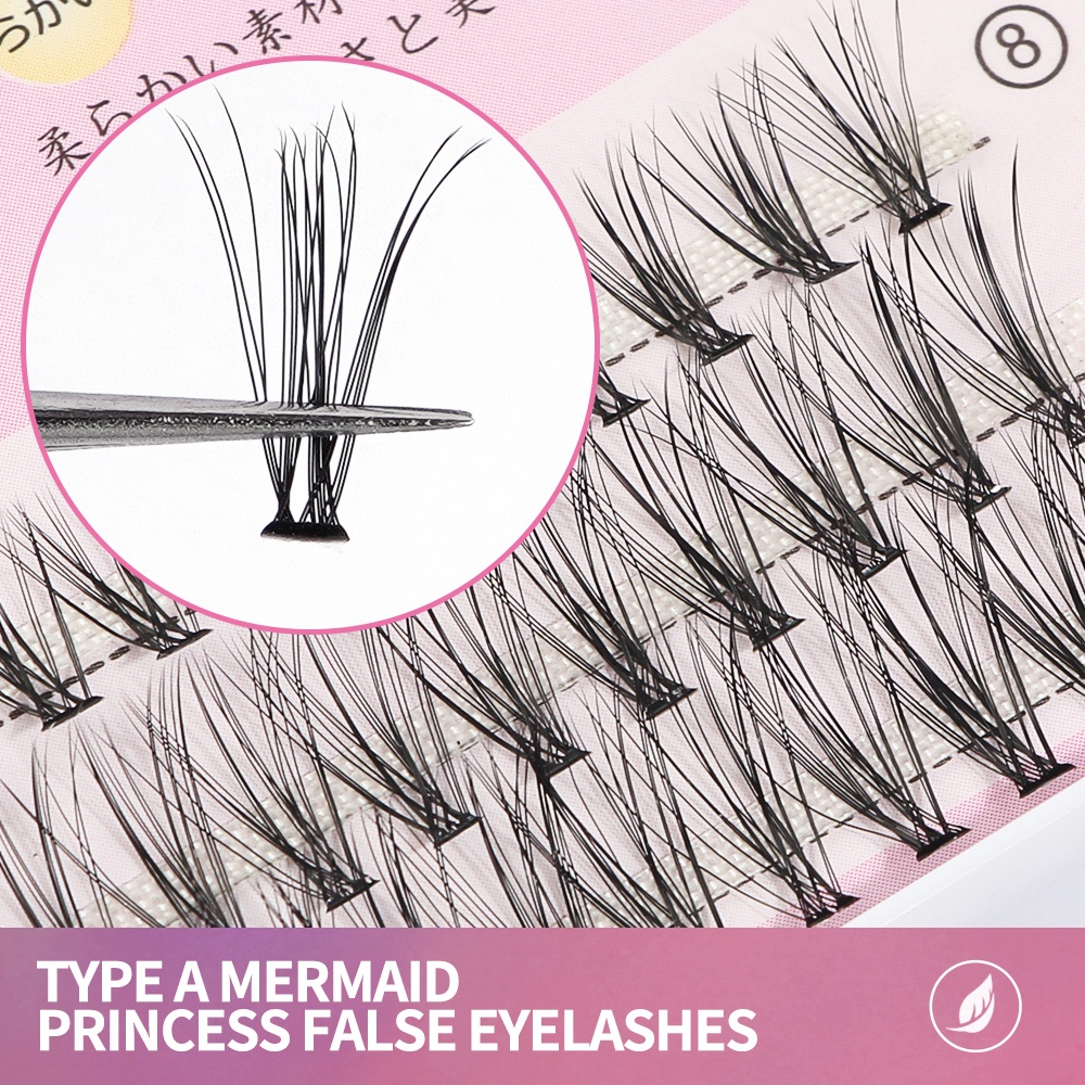 MAGEFY 3D Eyelash Extension Fish Tail Panjang Campuran 7170 Kecantikan Set