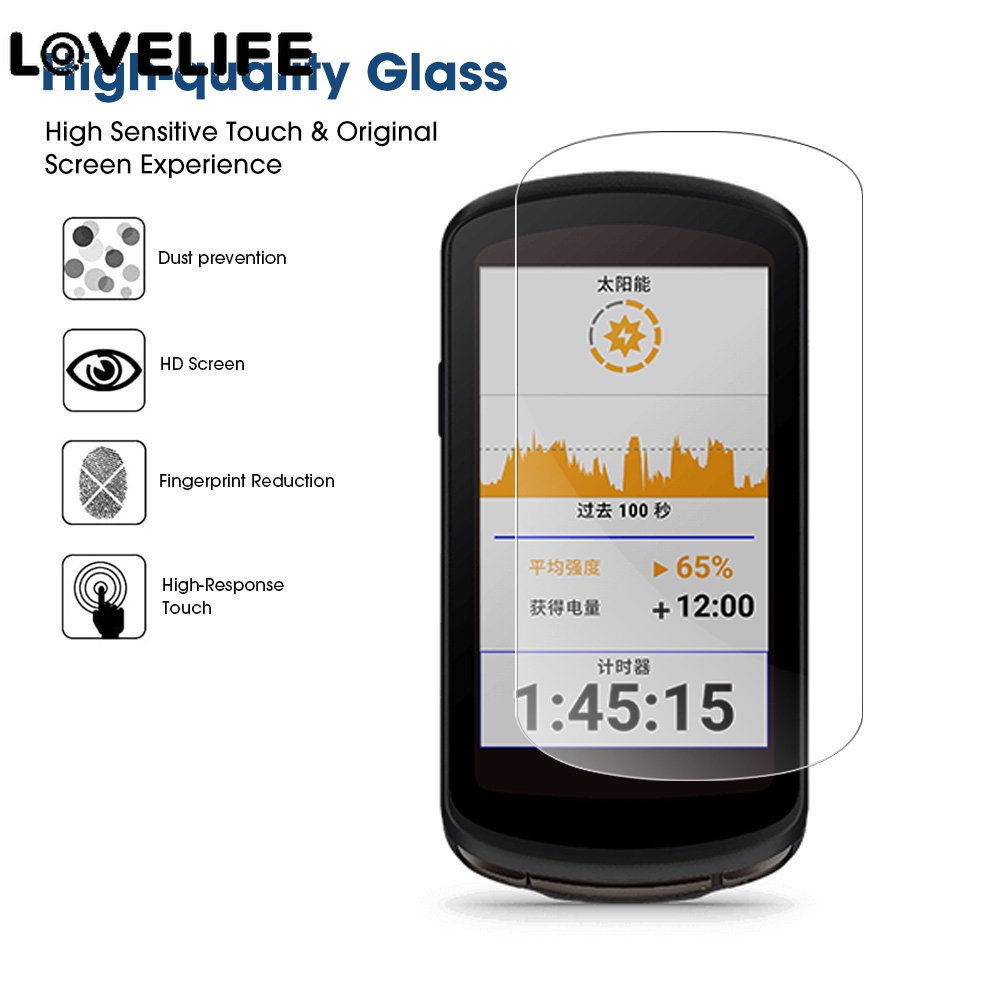 Pelindung Layar Tempered Glass Anti Gores / Minyak Tahan Guncangan Untuk Garmin Edge / 1 / 2 Pcs Garmin Edge 1040 Code Watch