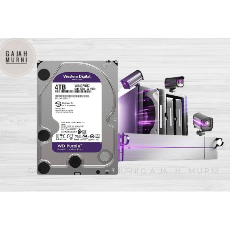 HARDDISK WDC 4TB SATA3 - HDD PC 3.5&quot; 4TB WD PURPLE