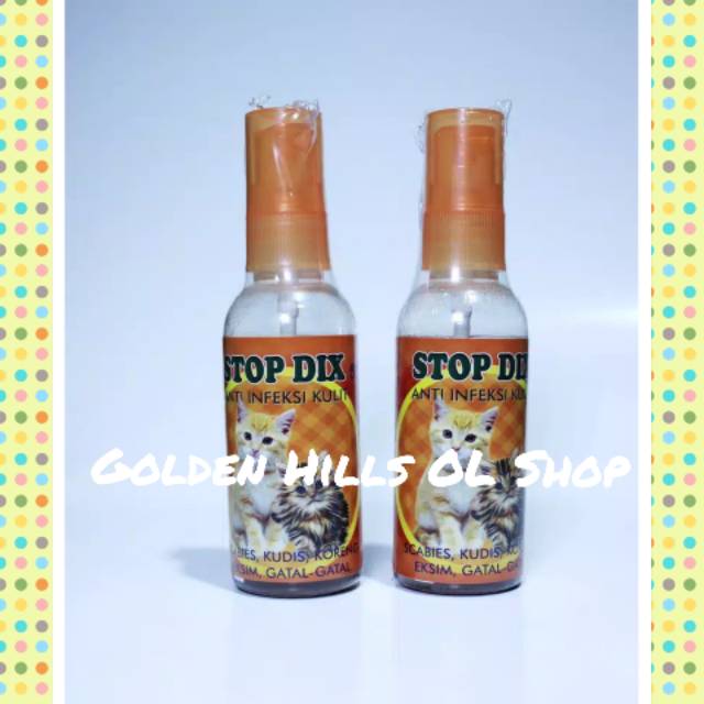 Stop Dix 60 Ml Spray Obat Scabies Luka Bisul Gudig Pada Kucing Shopee Indonesia