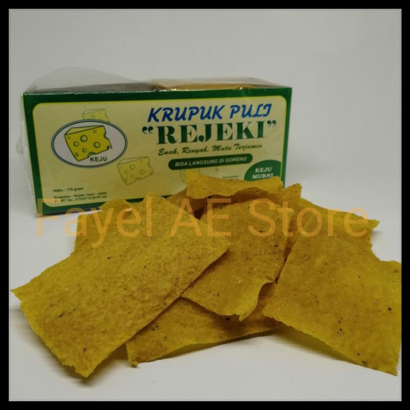 

Krupuk Puli REJEKI RASA KEJU MURNI(175Gram) Langsung Bisa Digoreng Saja Renyah Mutu Terjamin