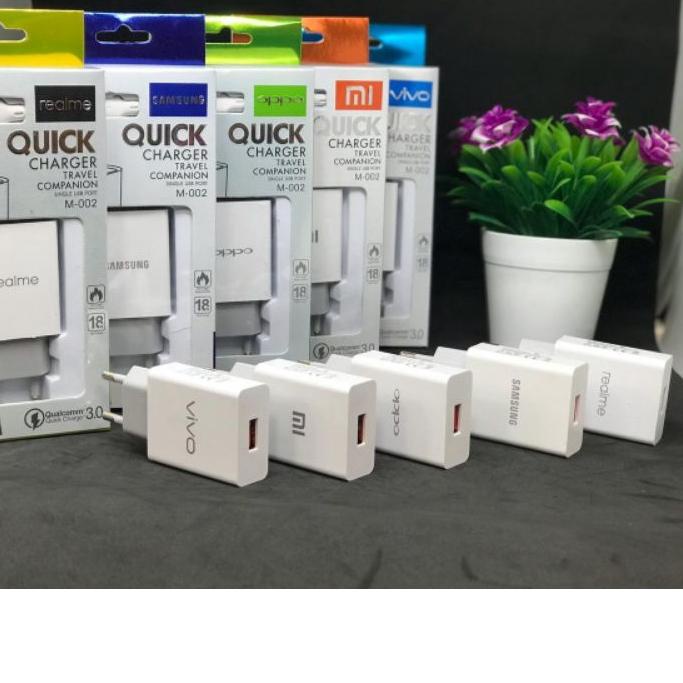 ✅Promo ⚡pesial❤ CHARGER BRANDED M-002 2.1A PACKING IMPORT produck terbaik