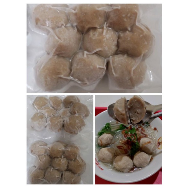 

BAKSO SAPI ASLI 100% KUALITAS SUPER (FROZEN FOOD) WUENAK & KRESS