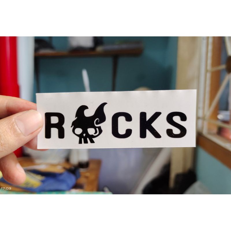 

stiker rocks one piece custom cutting stiker anime murah