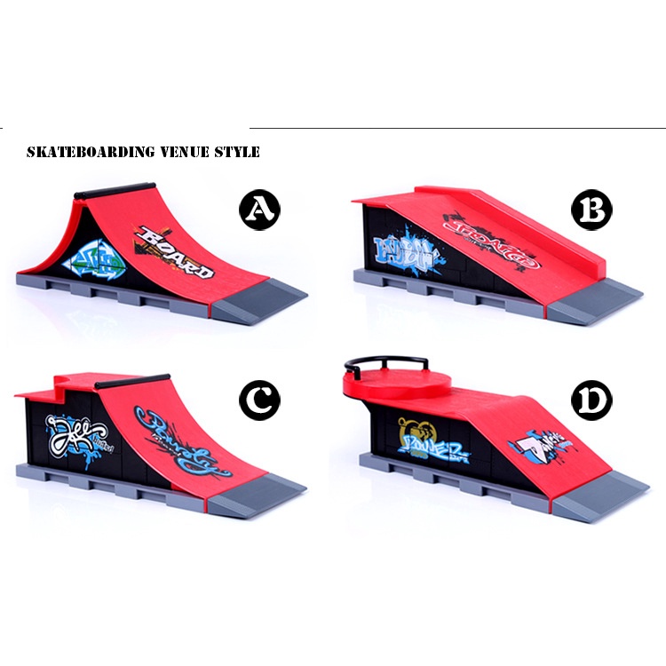 Set Mainan Skateboard Jari + Landasan Taman Untuk Anak