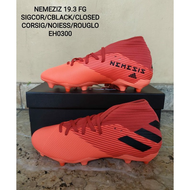 Sepatu Sepak Bola Adidas Nemeziz 19.3 FG Coral Red [ EH0300 ]