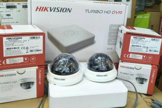 PAKET CCTV HIKVISION FULL SET 4 CHANEL 2MP / FULL HD 1080P KOMPLIT TINGGAL PASANG