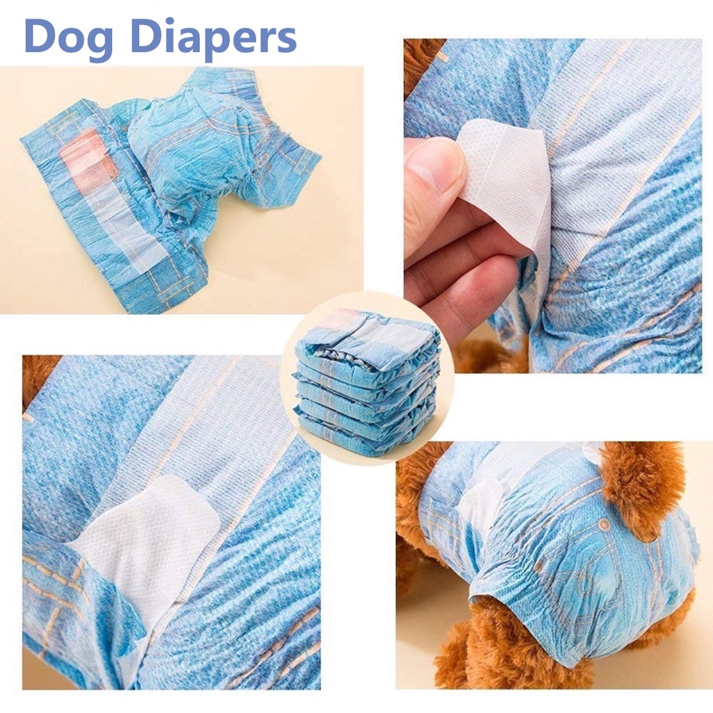 ☀INDOLAND☀ POPOK ANJING FEMALE PET SOFT DISPOSABLE DIAPERS BETINA XXS XS S M L XL POPOK HEWAN R587