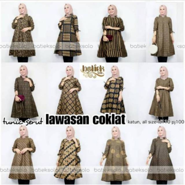 TUNIK SERUT LAWASAN DAUN best quality