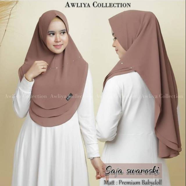 KHIMAR/HIJAB/KERUDUNG SAFA SWAROSKI  AWLIYA ORI