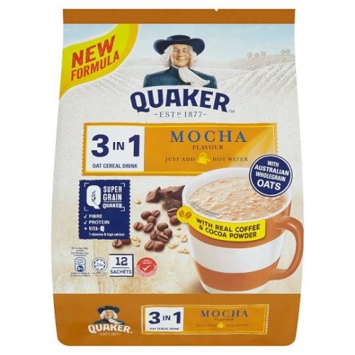 

Cereal Drink Quaker 3in1 Mocha 12 x 28 Gram