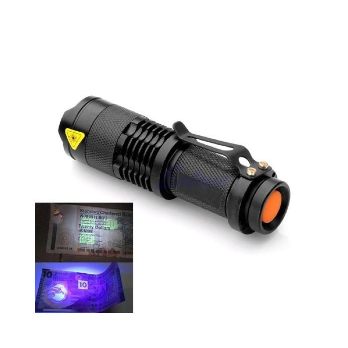 Senter Ultraviolet TaffLED LED 395nm Waterproof Pocketman P1 Camping