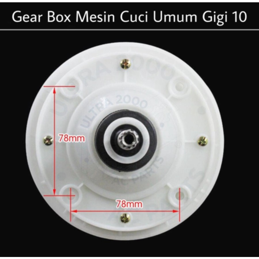 Gear Box Gearbox Mesin Cuci Universal Gigi 10