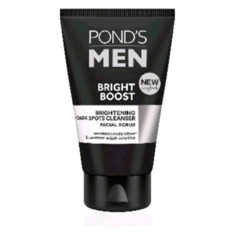 PONS'D Men Bright Boost Brightening+Dark Spots Cleanser Facial Scrub 100gr