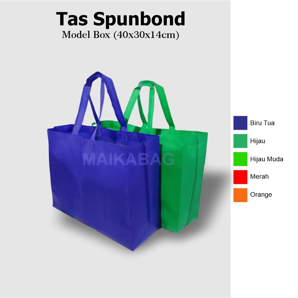 

(12 Pcs) Goodie Bag 40x30x14 cm / Tas Spunbond / Tas Belanja