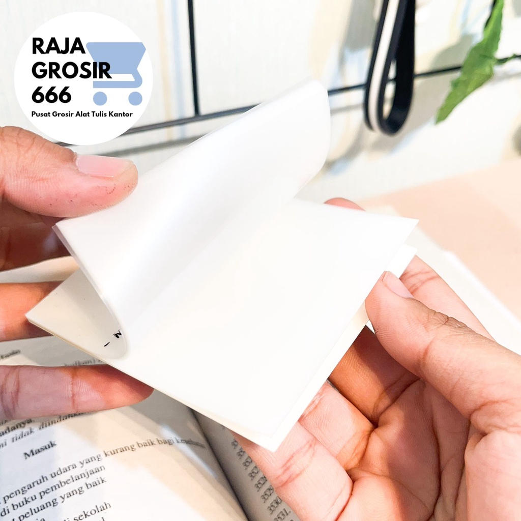 

sticky notes BENING stiker tempel transparant alat tulis kantor sekolah imut kado unik souvernir cod