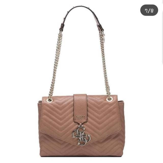 Tas guess violet medium brown bag
