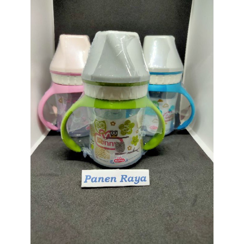 Lusty Bunny Botol Susu Wide Neck Dengan Pegangan 125ml Lusty Bunny Wide Neck Bottle With Handle