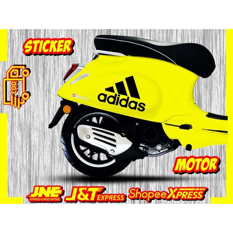 BISA COD ~ STICKER CUSTOM VESPA ADIDAS STICKER VESPA STICKER SCOOPY STICKER MOTOR MATIC MURAH