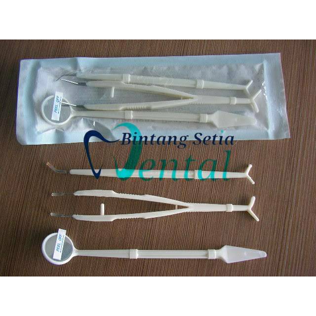 DENTAL DISPOSABLE KIT / DIAGNOSTIK DISPOSABLE PLASTIK (BELI 10 FREE 1)