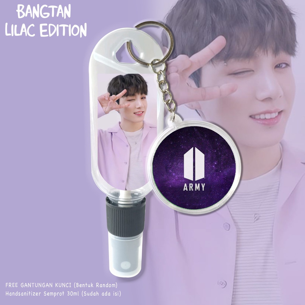 (FREE GANTUNGAN KUNCI) HANDSANITIZER B T S / KPOP EDITION / ARMY / BANGTAN / INCLUDE ISI 30ML