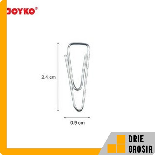 

TRIGONAL CLIP KLIP PENJEPIT KERTAS JOYKO NO.3 WARNA SILVER