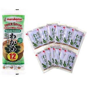 Marukome Quick Serve Seaweed (Wakame) Miso Soup/Bumbu Sup Miso Instan