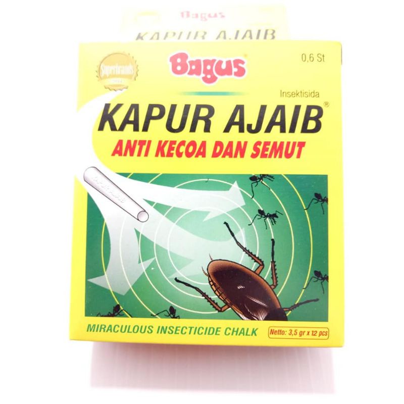 KAPUR SEMUT AJAIB - BAGUS - 1 SLOP ISI 12 PCS