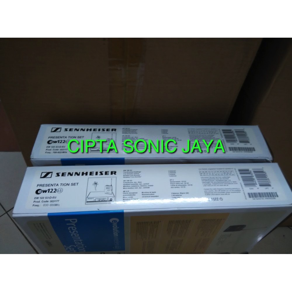 MIKROFON Mic Wirelles Clip On/Headset Sennheiser EW-122G3 atau EW100 G3