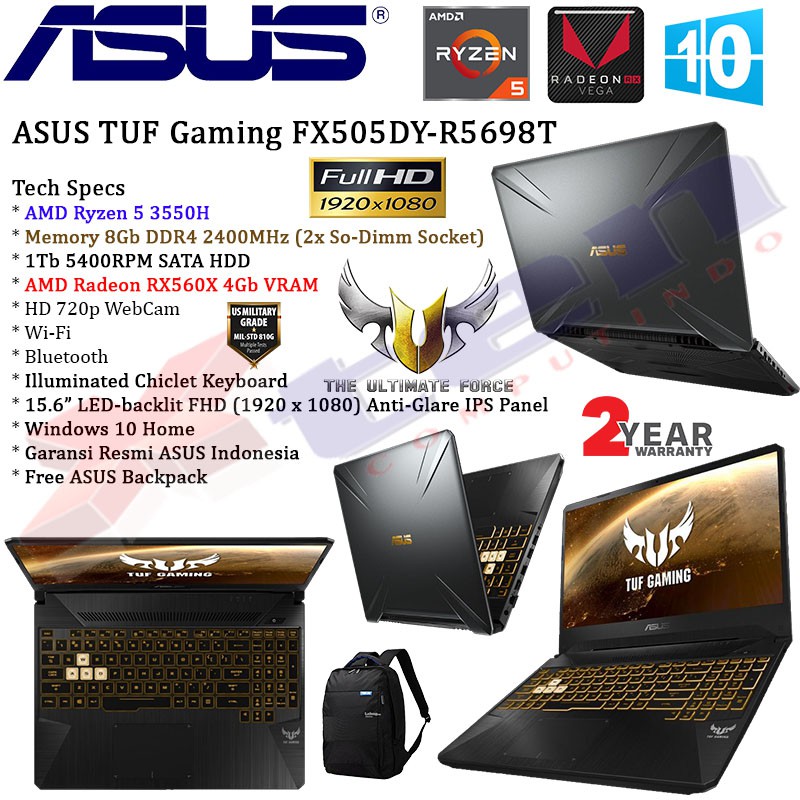 Asus tuf gaming fx505dy harga