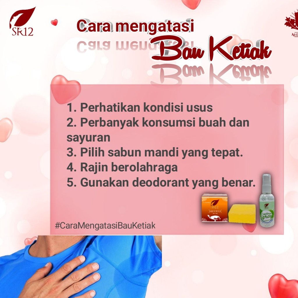 SR12 PAKET ANTI BAU BADAN KETIAK DEODORANT DAN SABUN BULUS BEST SELLER