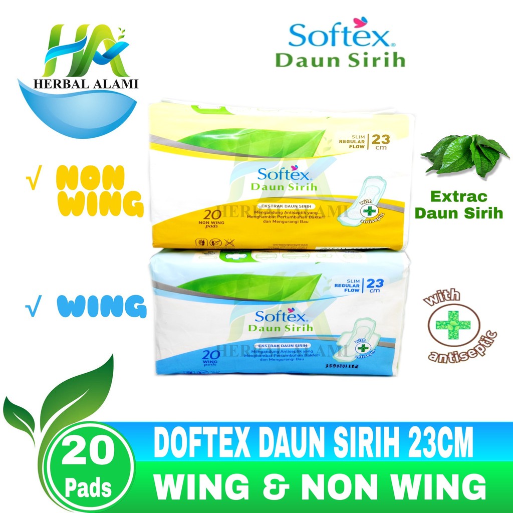 Softex Daun Sirih 23 CM isi 20 Pads