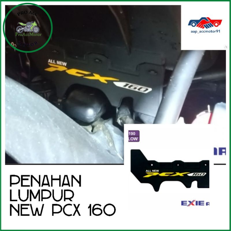 mudflap penahan lumpur NEW PCX 160 rubber premium