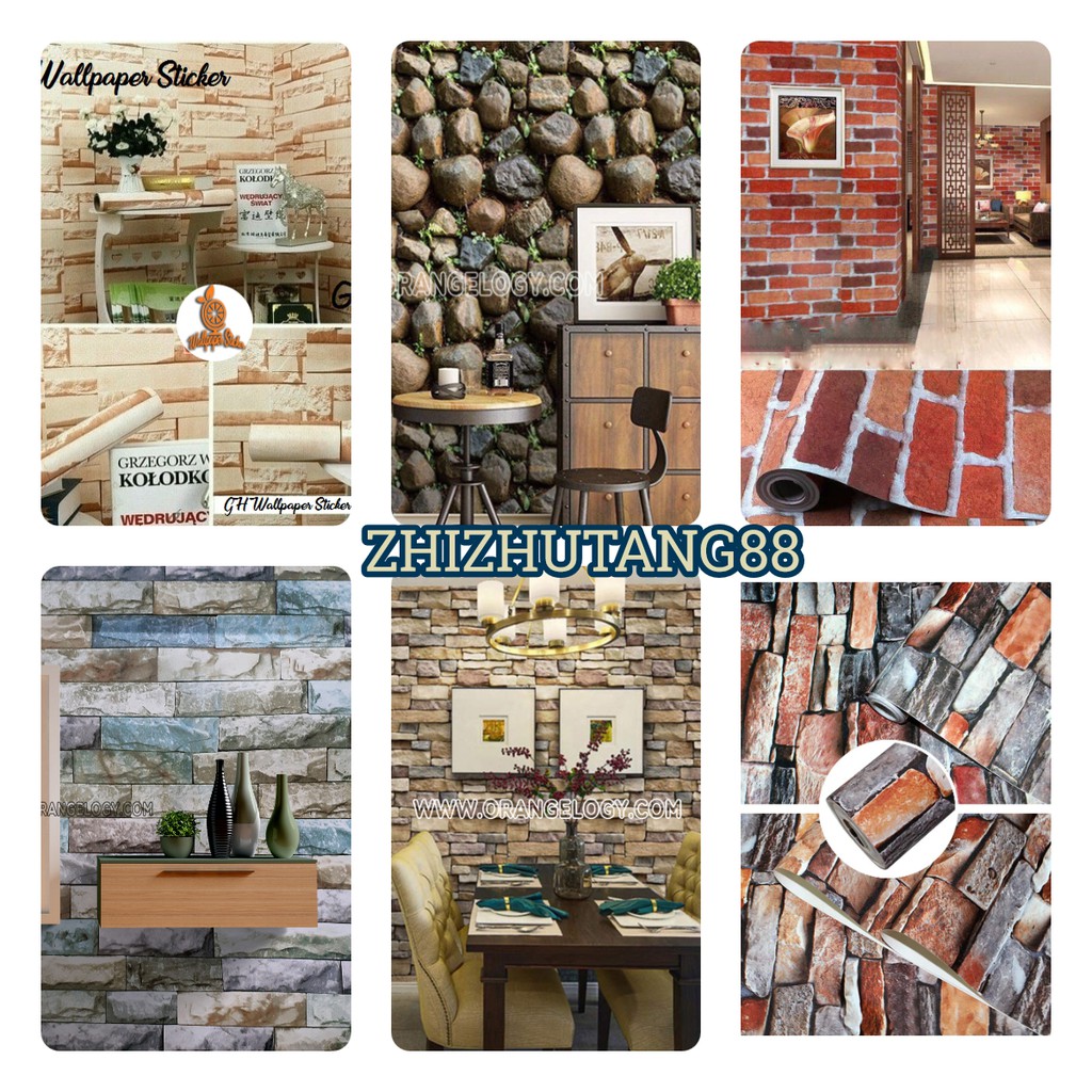 Wallpaper Dinding Motif Bata Kayu wallpaper Elegant Motif