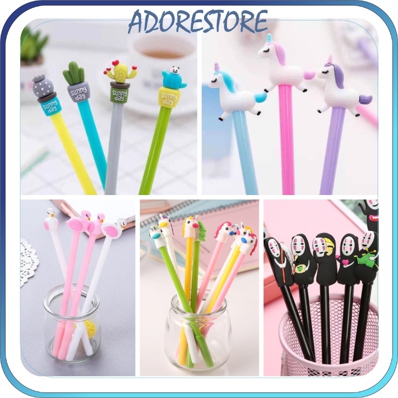 

AS166 COD Pulpen EMO Dengan Gambar Kartun Lucu Anak-Anak / Pulpen / Pena Motif Impor