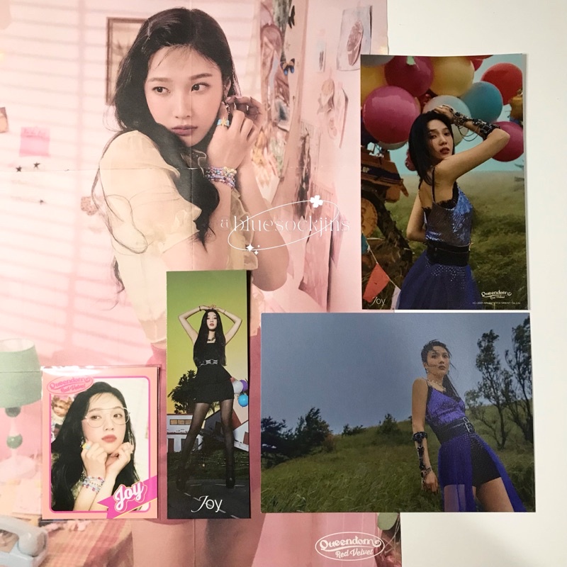 red velvet joy park sooyoung queendom merchandise md queens girls bookmark photoset postcard folded 