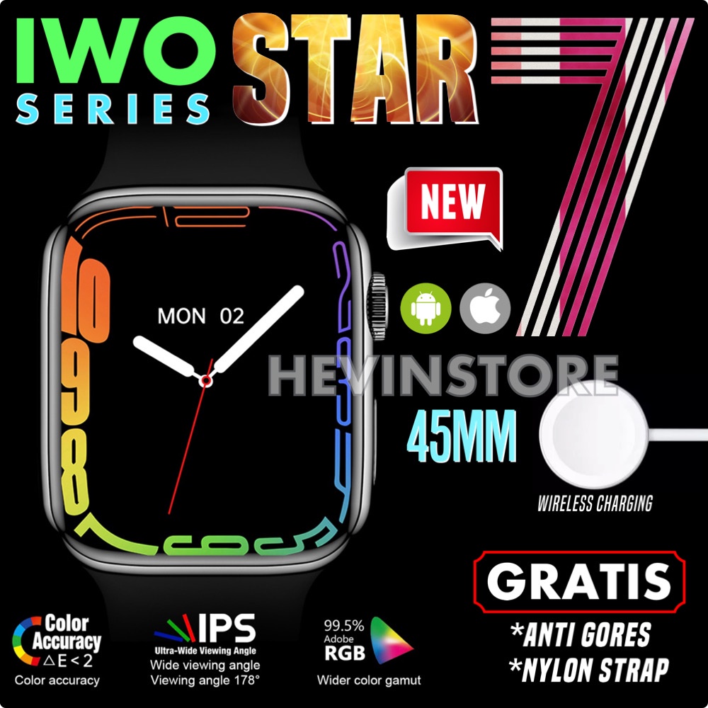 Smartwatch IWO STAR 7 45MM Full Screen 1.81inch Bluetooth Call Watch