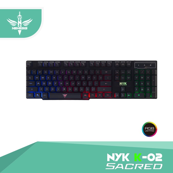 Keyboard Gaming NYK K-02 K02 K 02 rainbow led