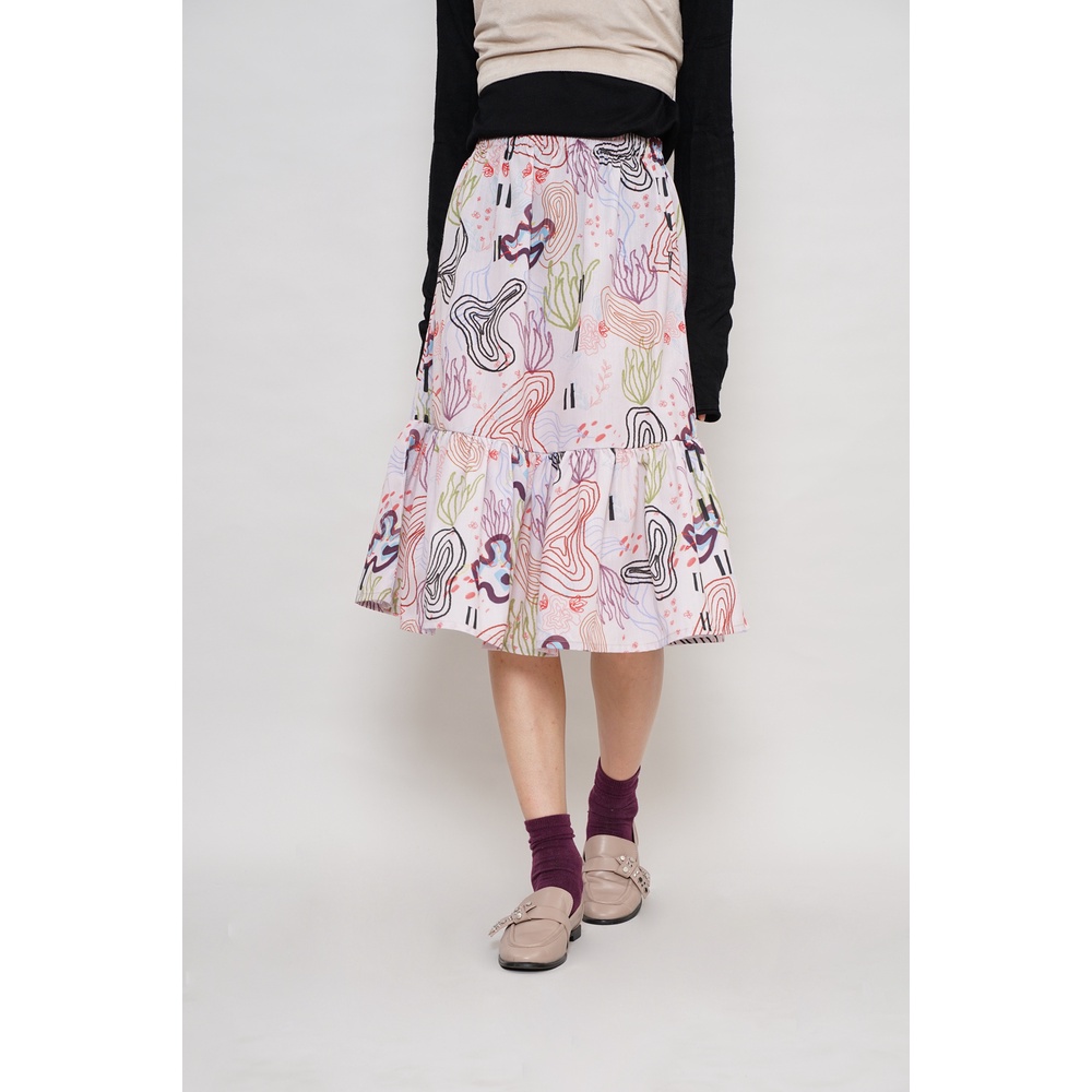 Rok Midi - Happa Lyfe - Malli Skirt Seashell Pink