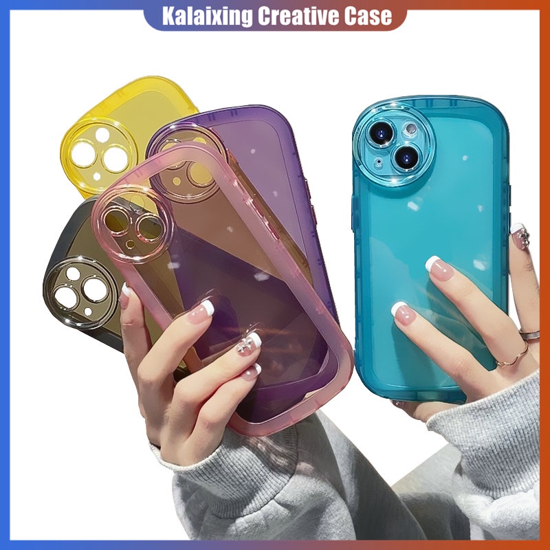 Casing Soft Case iPhone 14 Pro 14Plus 13pro Max 12Pro 11Pro 13mini 12mini 11 Warna Permen Transparan